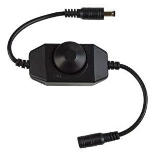 EuroSpot Μαύρο Περιστροφικό Led Dimmer Γραμμής DC: 12-24V